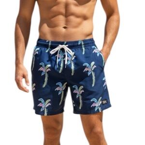 Chubbies Blue Palms 7” Inseam Classic Swim Trunks - Men’s XXL - Tropical